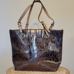 Michael Kors Monogram Shoulder Tote